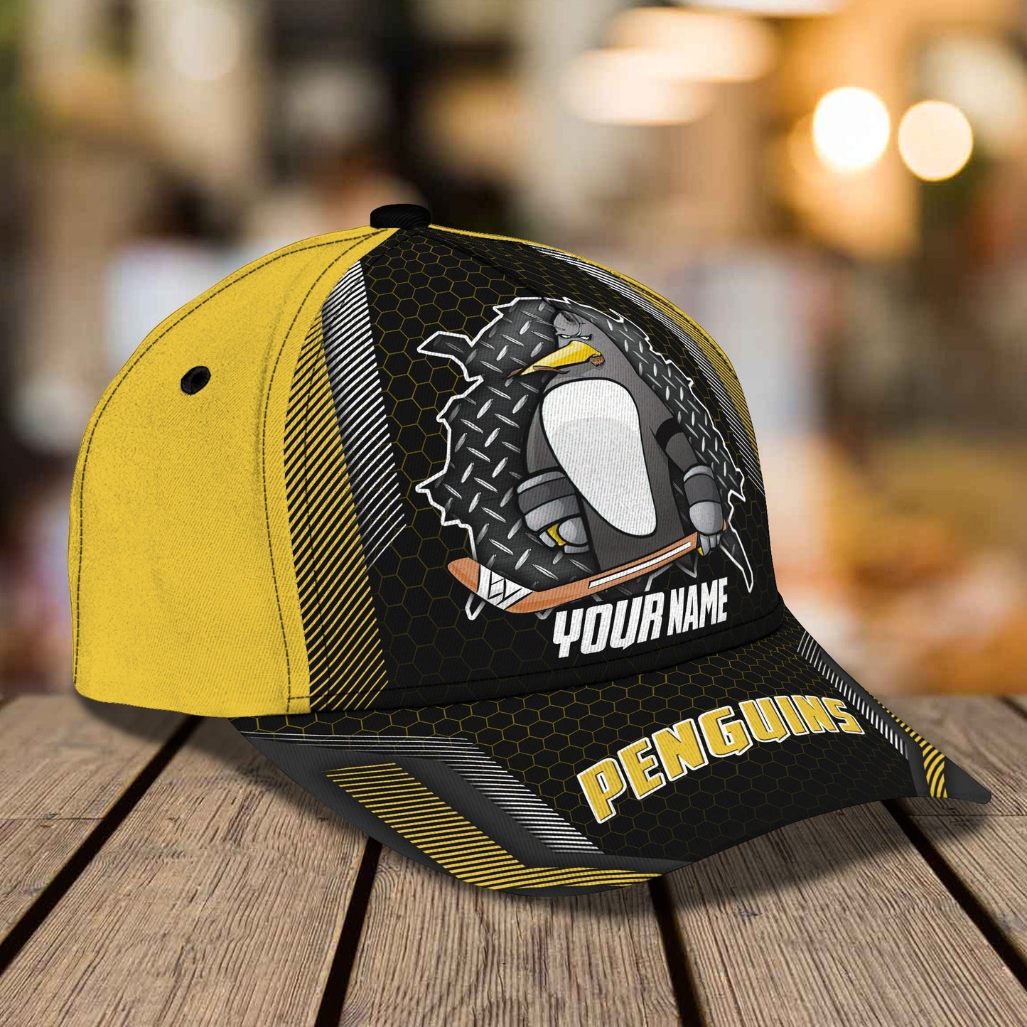 3D Classic Cap Pittsburgh Penguins Personalized Name Cap 22 Lasfour CA1779