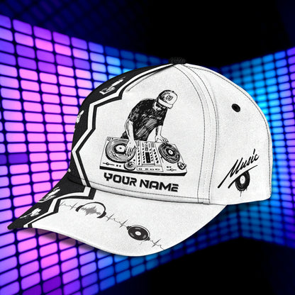 3D Classic Cap Dj 05 Personalized Name Cap Lasfour CA1106