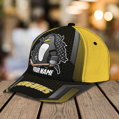 3D Classic Cap Pittsburgh Penguins Personalized Name Cap 22 Lasfour CA1779