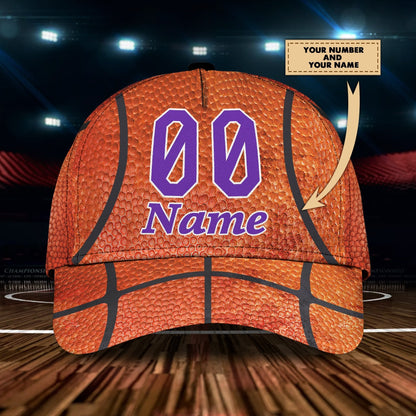 3D Classic Cap Basketball Personalized Name Cap Nama123 Lasfour CA1844