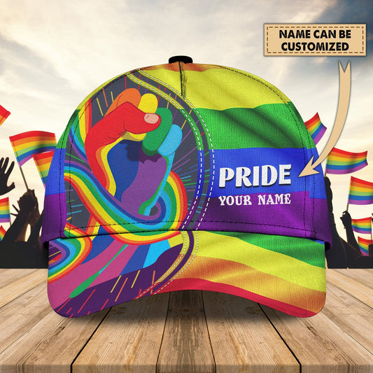Lgbt Pride Personalized Name Cap, Gift For Pride Day CA0304