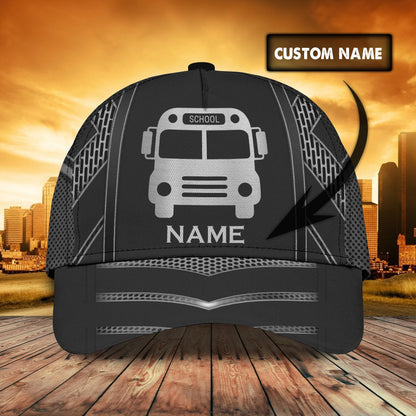 3D Classic Cap Bus Personalized Name Cap Lasfour CA0575