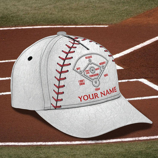 3D Classic Cap Baseball Personalized Name Cap 9 Lasfour CA0614