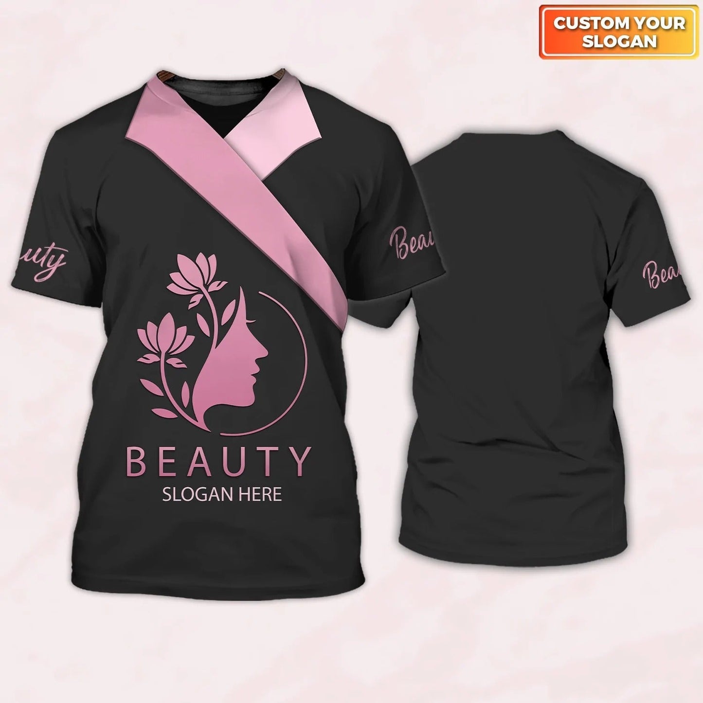 Beauty Consultant Personalized Your Slogan 3D Tshirt For Make Up Artist, Beauty Tech Shirts For Her TO2644