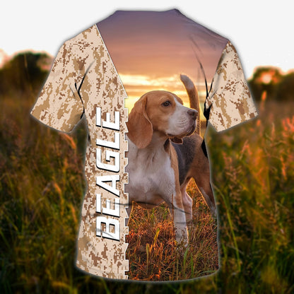 Cool Sublimation Shirt With Beagle, Custom Shirt For Beagle Lovers, Dog On Shirts TO1095