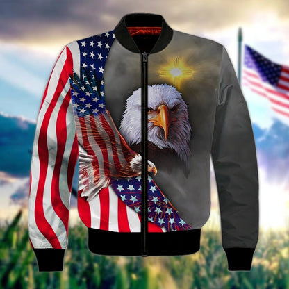 Eagle American Hawaiian Shirt - Independence Day Is Coming- 3D Full Print Hoodie God Bless America TO0161