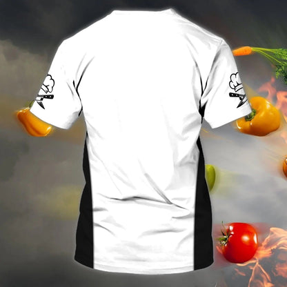 Customized Black And White Shirt For Master Chef, Uniform Chef Shirts, Chef Lover Gifts TO1039