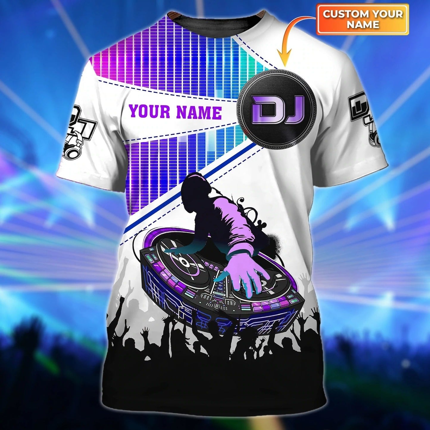 Personalized Let'S Go Party Dj 3D Tee Shirt For Men And Woman, Summer Travel Dj Shirt, Gift To A Disc Jockey TO0040