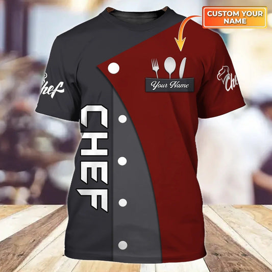 Personalized Chef Cook Shirt, Cooking Lover T Shirt, Best Gift For A Master Chef TO1044