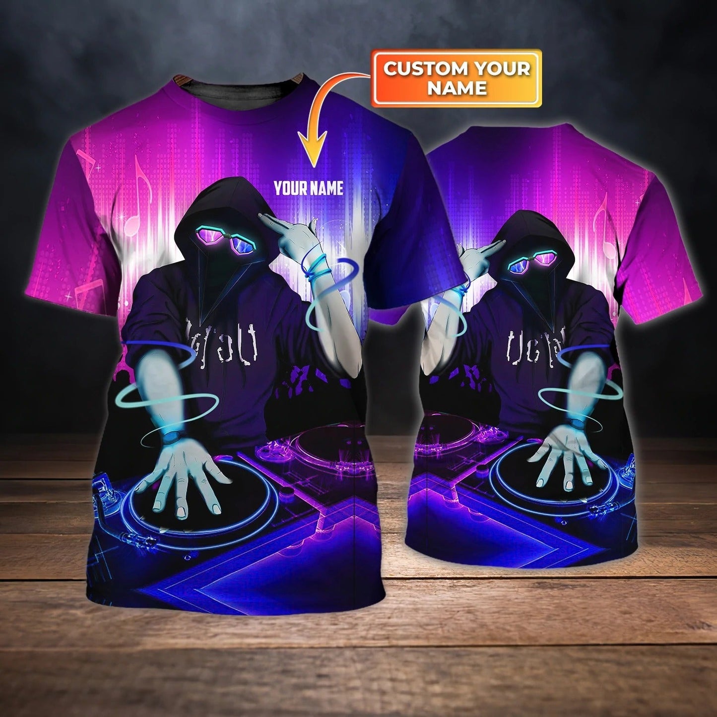 Personalized Deejay 3D T Shirt, Colorful Premium Dj Shirts Full Print, Cool Best Present To Disc Jockey TO0035