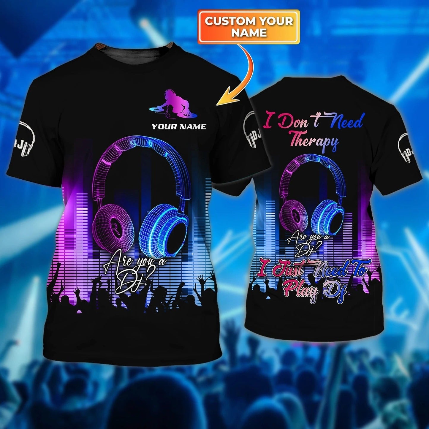 Custom 3D Dj Tshirt, I Was A Dj Before Serat, Birthday Present For Dj, Disc Jockey Gifts, To My Boyfriend Dj TO0038