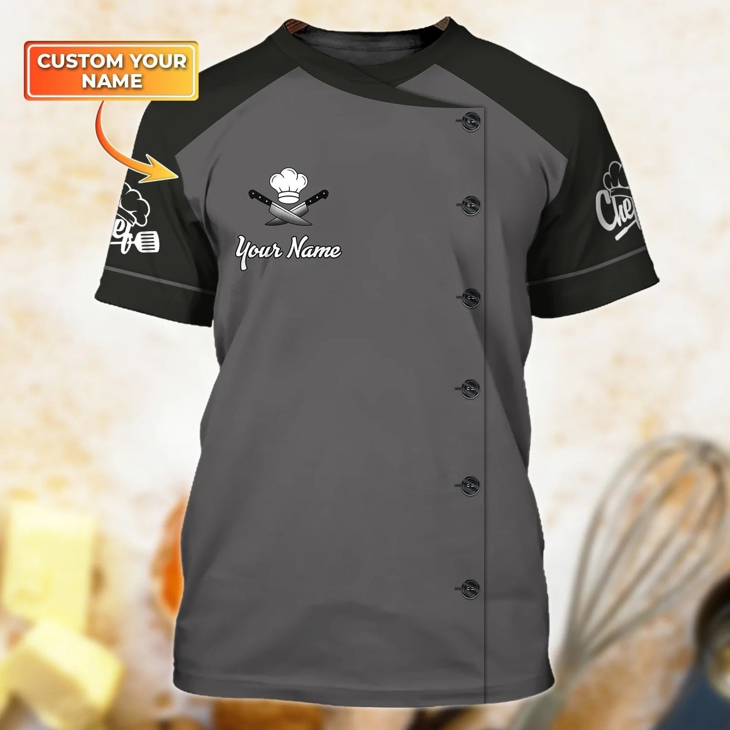 Custom Name Master Chef T Shirt, 3D All Over Printed Cook Shirt, Gift For Master Chef, Cooking Lover Gifts TO1025