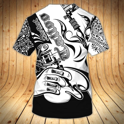 Tattoo Artist Personalized 3D Tshirt Gift For Tattoo Men Tatoo Lover Shirts TO1604