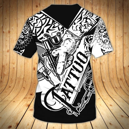 Personalized Tattoo Artist Shirt Sublimation Tattoo On Shirt Men Women Tattoo Shop Uniform TO1649