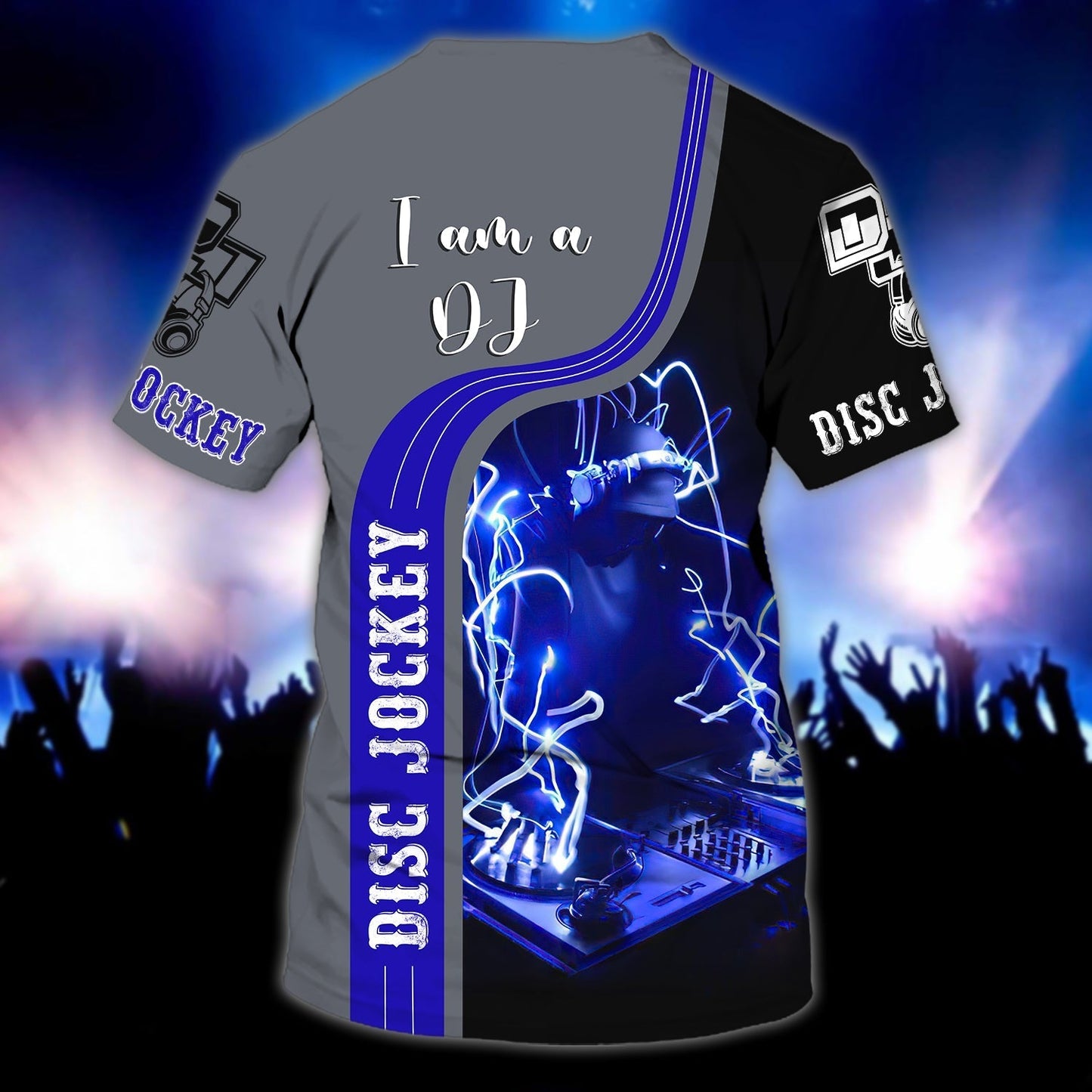 Personalized I Am A Disc Jockey T Shirt, 3D All Over Printed Dj Shirt, Night Club Bar Dj Shirt TO0858