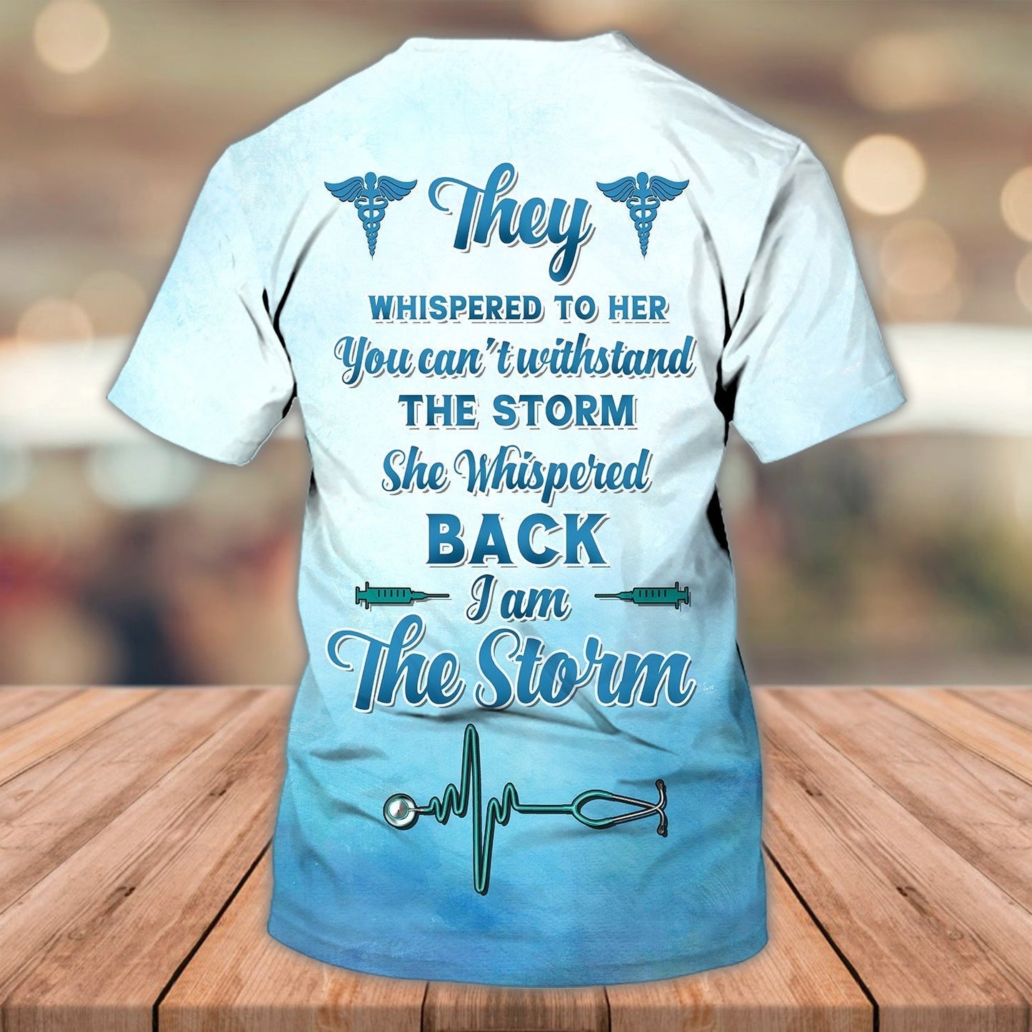 Personalized 3D Full Printed Nurse Shirts Strong Storm Nurse Shirt TO1212