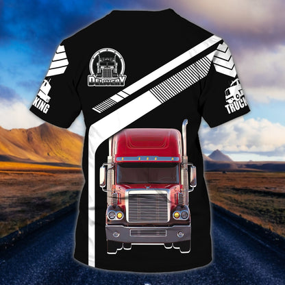 Customized Big Trucker T Shirt Truck Driver Tee Shirt For Him TO1712