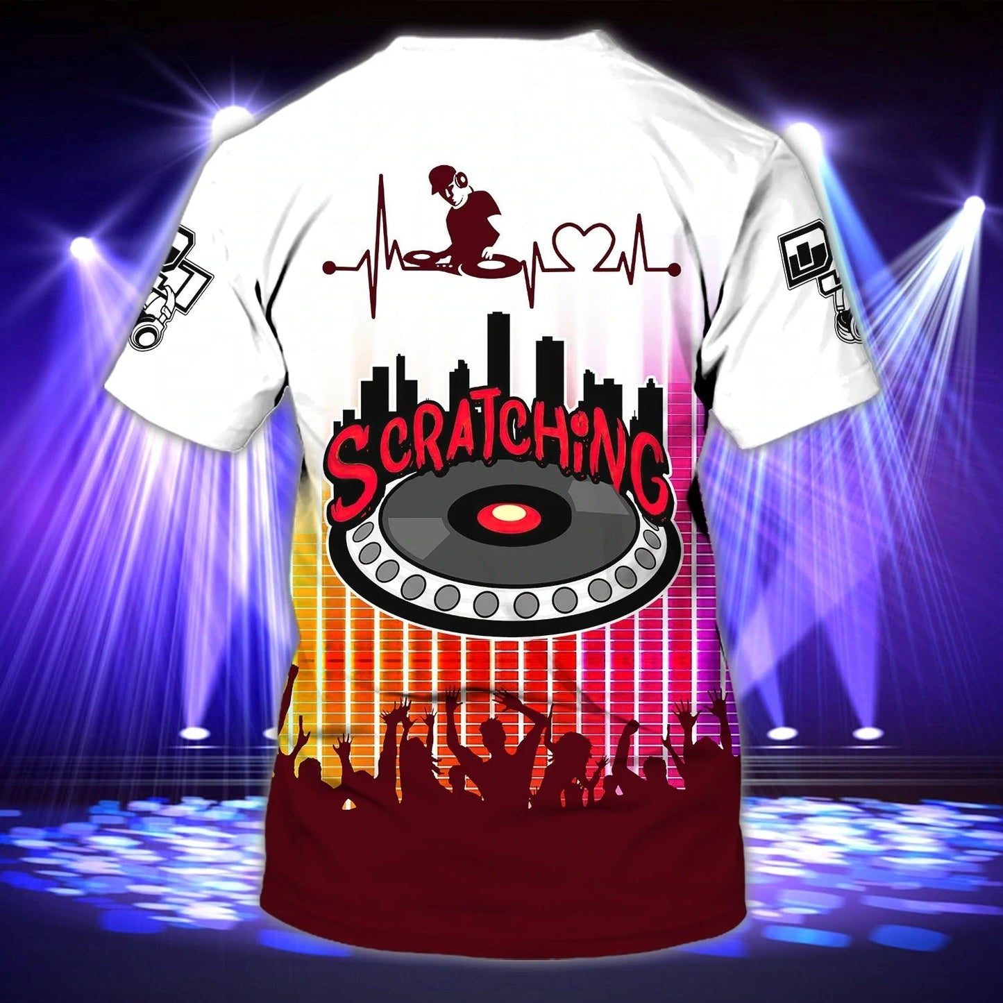 Personalized Deejay 3D T Shirt, Colorful Premium Dj Shirts Full Print, Cool Best Present To Disc Jockey TO0035