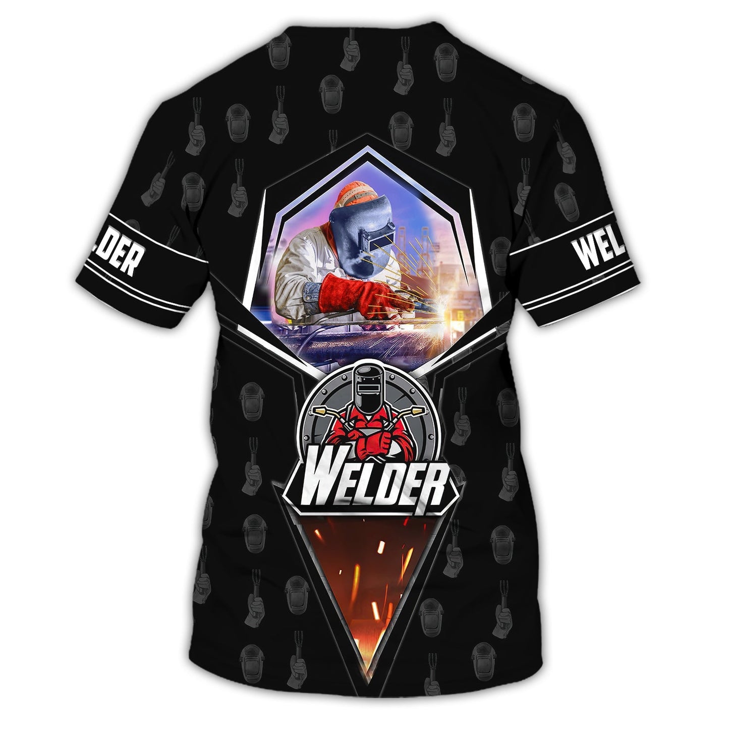 Personalized 3D All Over Print Welder T Shirt Men, Gift To Welder Husband, Helmet and Weilding Plier TO3126