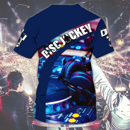 Personalized Best Dj Ever Tshirt, Playing Dj Shirts, Nonstop Shirts, Night Club Shirts, Cool 3D Disc Jockey Shirt TO0683