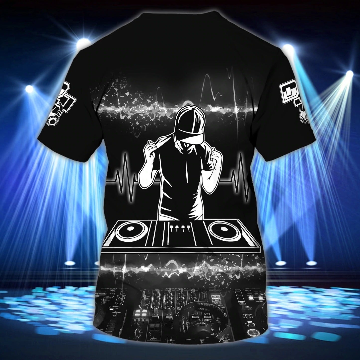 Personalized Deejay 3D T Shirt, Colorful Premium Dj Shirts Full Print, Cool Best Present To Disc Jockey TO0035