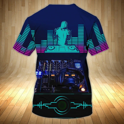 Personalized 3D Full Printed Disc Jockey Tshirt For Men And Women, Dj Shirts, Nonstop Bar Shirt TO0706