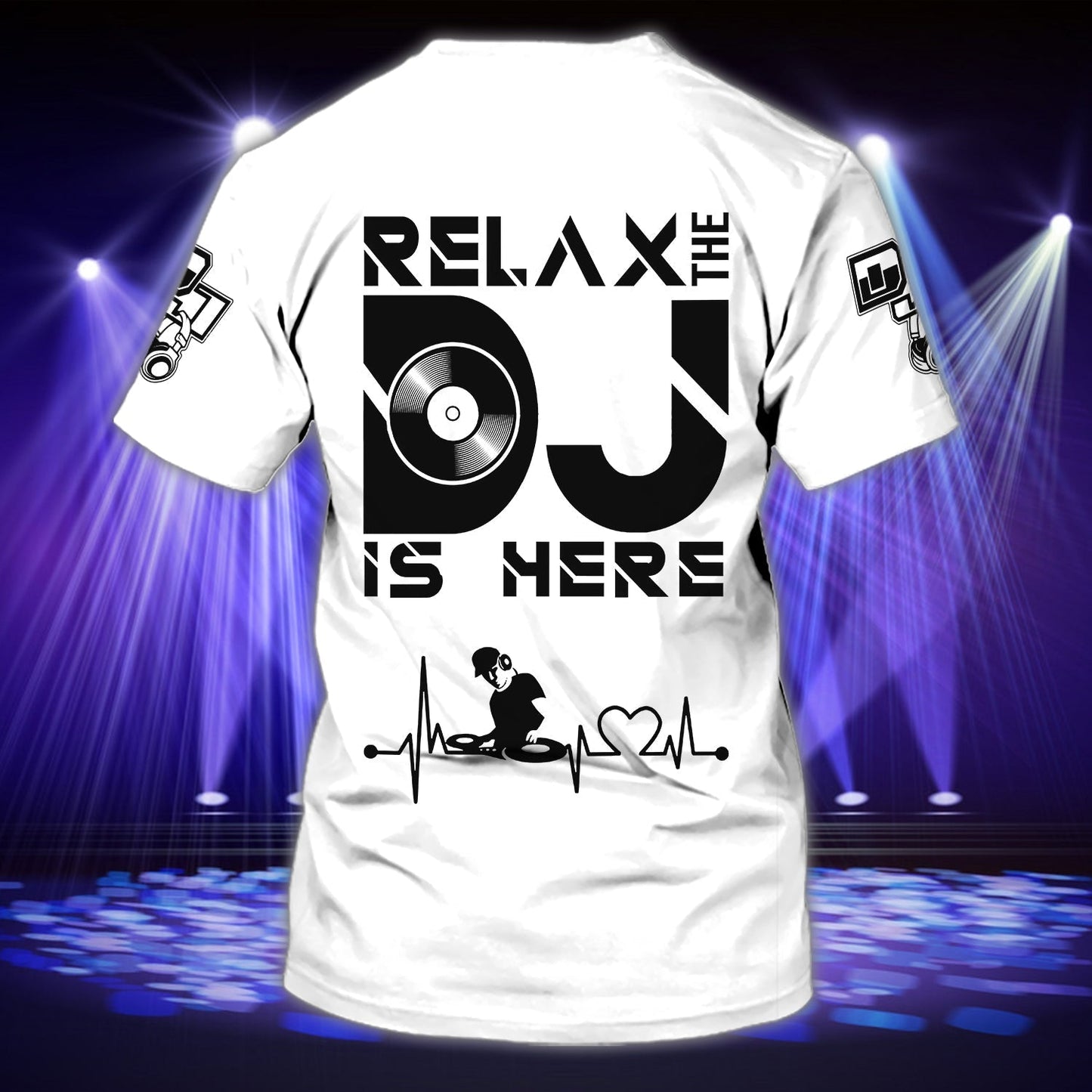 Customized Relax Dj T Shirt, 3D Dj Shirt Men And Women, Cool Disc Jockey T Shirt TO0859