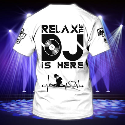 Customized Relax Dj T Shirt, 3D Dj Shirt Men And Women, Cool Disc Jockey T Shirt TO0859