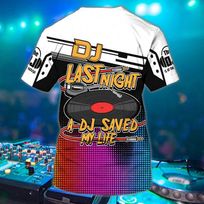 Personalized 3D Full Print Disc Jockey Shirt For Men And Woman, Unisex Dj Shirts, Dj Tshirt For Summer Concert TO0048