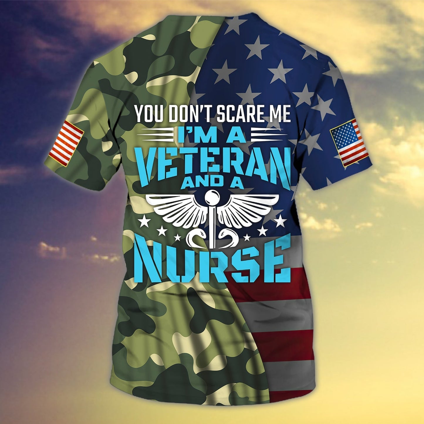 I'm A Veteran And A Nurse - Personalized Name 3D All Over Print T Shirt TO3195