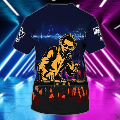 Personalized 3D Full Print Disc Jockey Shirt For Men And Woman, Unisex Dj Shirts, Dj Tshirt For Summer Concert TO0048