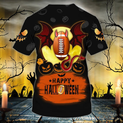 Customized Football Player Shirt For Halloween American Football Halloween 3D Tshirt TO1831