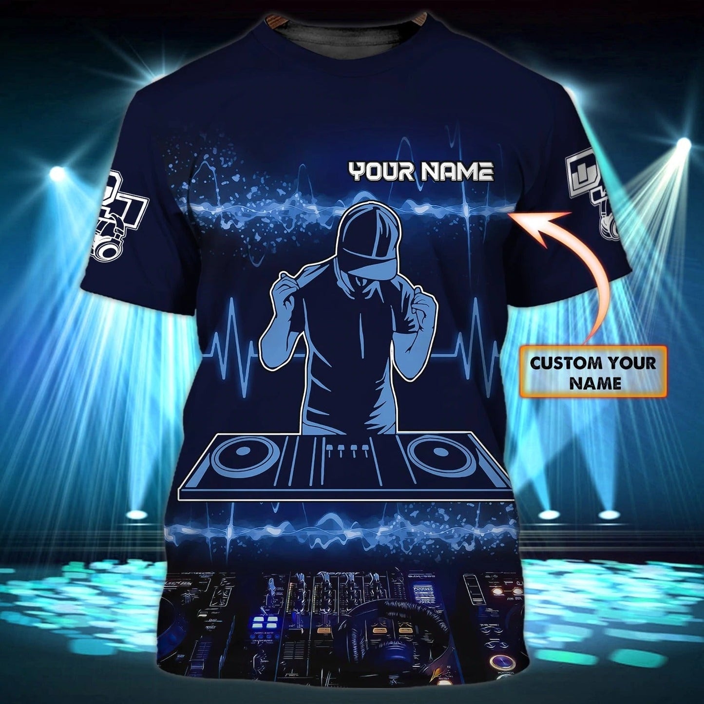 Personalized 3D All Over Print Dj Tshirt For Men And Women, Disc Jockey T Shirt, Summer Music Party Shirt, Deejay Shirt TO0033