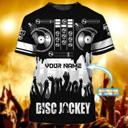 Customized With Name 3D All Over Printed Dj Shirt, Disc Jockey Shirts, Dj Gift For Him Her, Present To A Dj TO0707