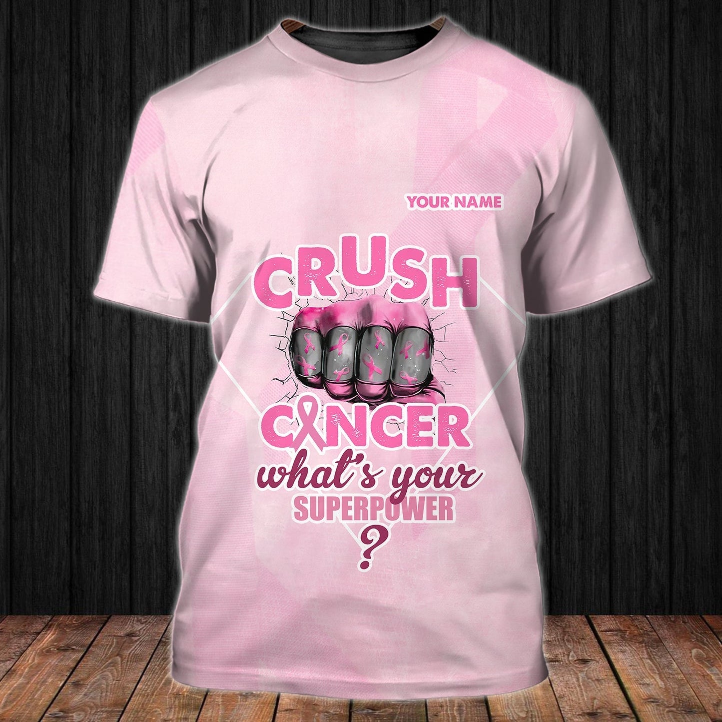 Custom Pink Breast Cancer Awareness 3D Print Shirts TO2419