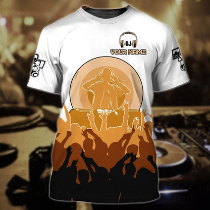 Custom Funny 3D Full Print Shirts For Dj Men, Born To Dj Forced To Work, Musican Dj Lover Gifts, Dj Clothing TO0032