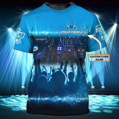 Personalized Deejay 3D T Shirt, Colorful Premium Dj Shirts Full Print, Cool Best Present To Disc Jockey TO0035