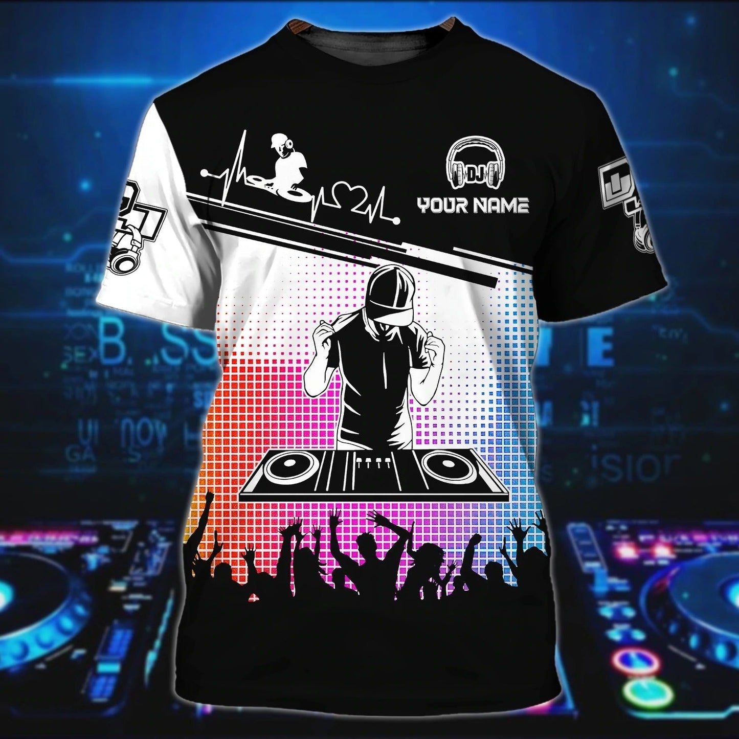 Personalized 3D All Over Print Dj Tshirt For Men And Women, Disc Jockey T Shirt, Summer Music Party Shirt, Deejay Shirt TO0033