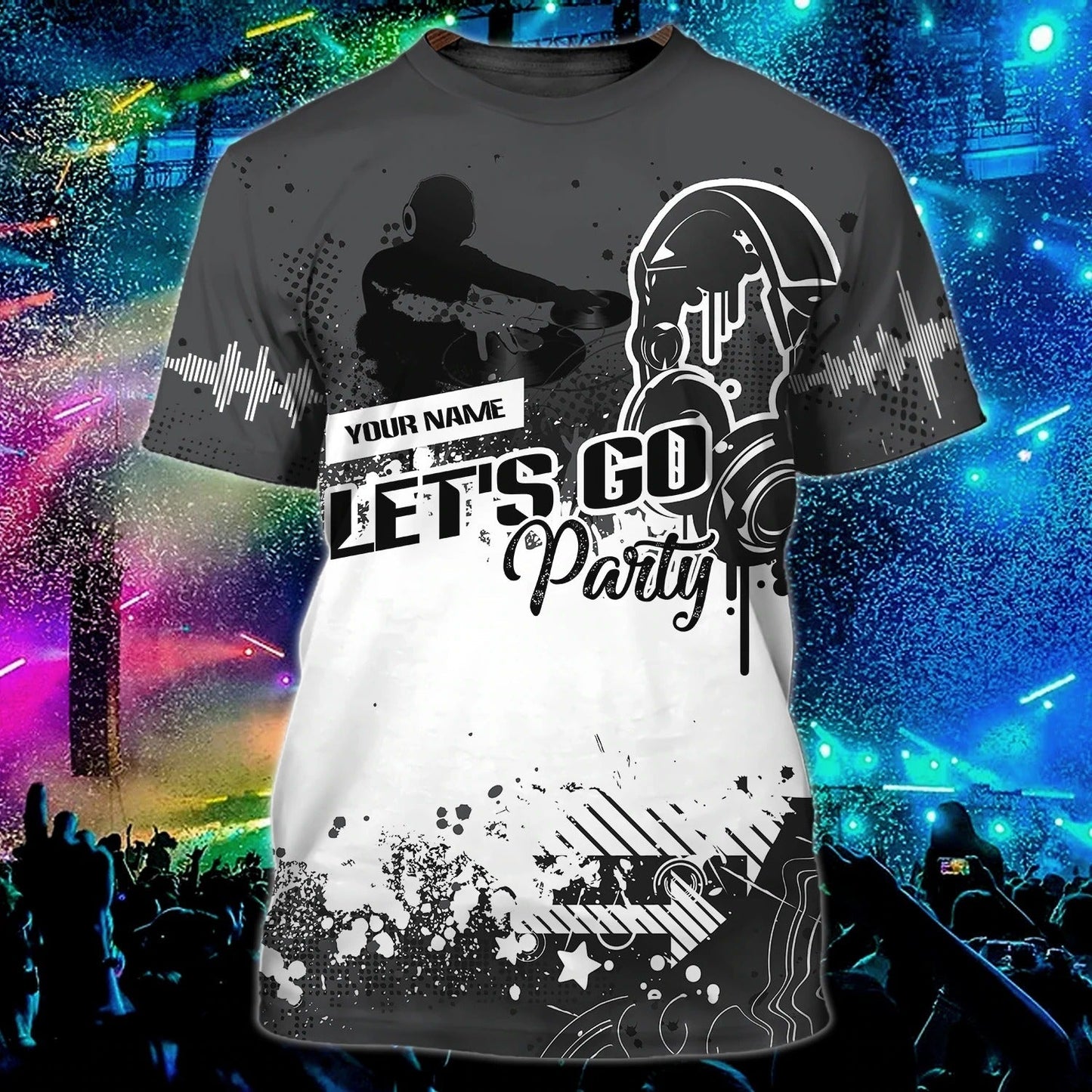 Personalized Let'S Go Party Dj 3D Tee Shirt For Men And Woman, Summer Travel Dj Shirt, Gift To A Disc Jockey TO0040