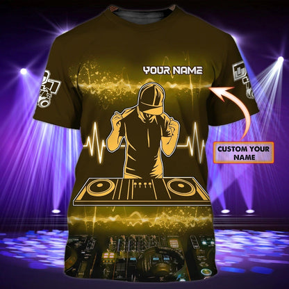 Personalized 3D All Over Print Dj Tshirt For Men And Women, Disc Jockey T Shirt, Summer Music Party Shirt, Deejay Shirt TO0033