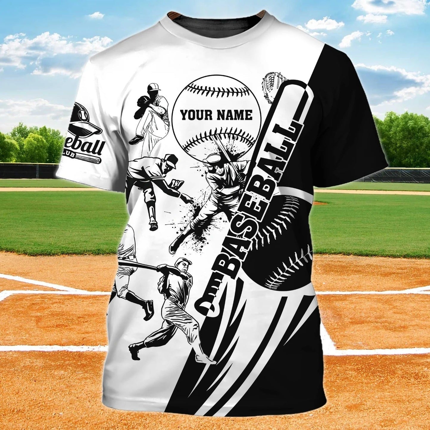 Custom Baseball Shirt, 3D Print Baseball T Shirt, Baseball Team Uniform, Baseball Player Gifts TO2498