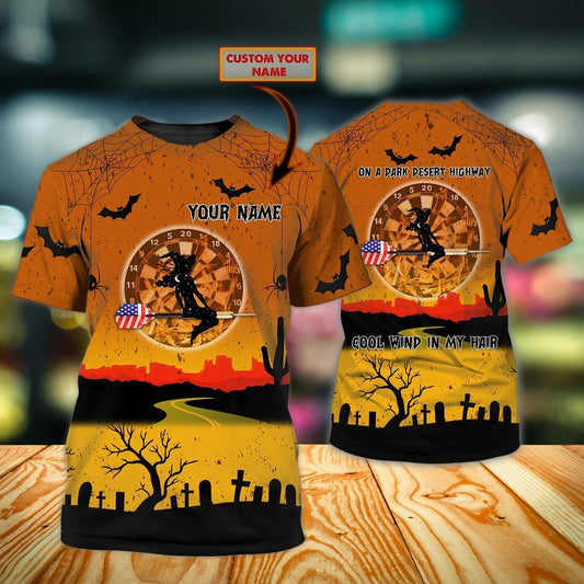 Custom Dart Halloween 3D T Shirt Halloween Gift For Dart Player Dart Team Shirts Men Women TO1827