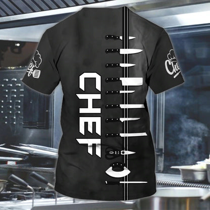 Custom 3D All Over Print Shirt For Chef, Master Chef Tshirt, Sublimation Cooker Shirt, Cooking 3D Shirts TO0260