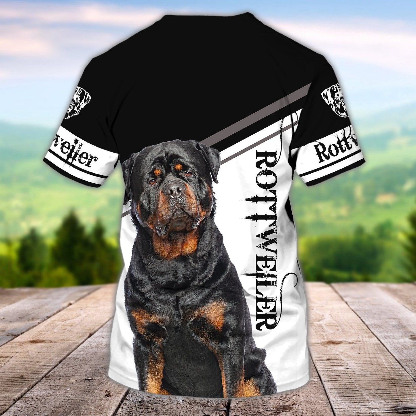 Personalized Name 3D Tshirt With Rottweiler, Cute Rottweiler Dog Shirt For Men Women TO1103