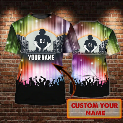 Customized Funny Dj 3D Tshirt, I Make People Dance, Gift To My Husband Dj, To My Boy Friend Dj Shirts TO0052