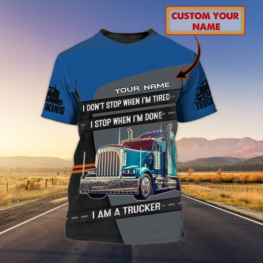 Custom Trucking Shirt I Am A Trucker Proud Trucker Shirt Labour Day Gifts TO1710