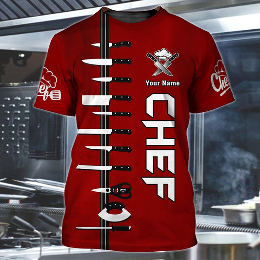 Custom 3D Chef Shirt For Men Women Master Chef Gifts Christmas Gift Master Chef TO1327