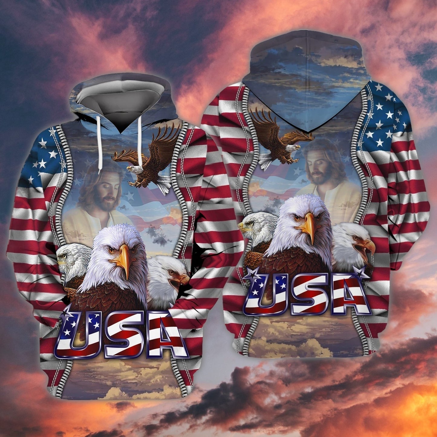 Eagle American 3D All Over Print Shirt - Independence Day Is Coming- 4Th Of July Usa Hawaiian Shirt TO0162