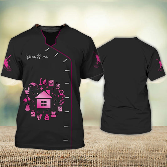 Custom With Name Housekeeper 3D Shirt Housekeeping Essential Housekeeper Uniform TO1618