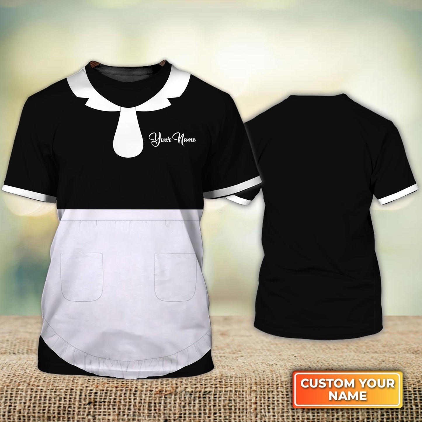 Custom Housekeeper 3D All Over Print Shirt Housekeeping Essential Housekeeper Uniform Black Shirts TO1616